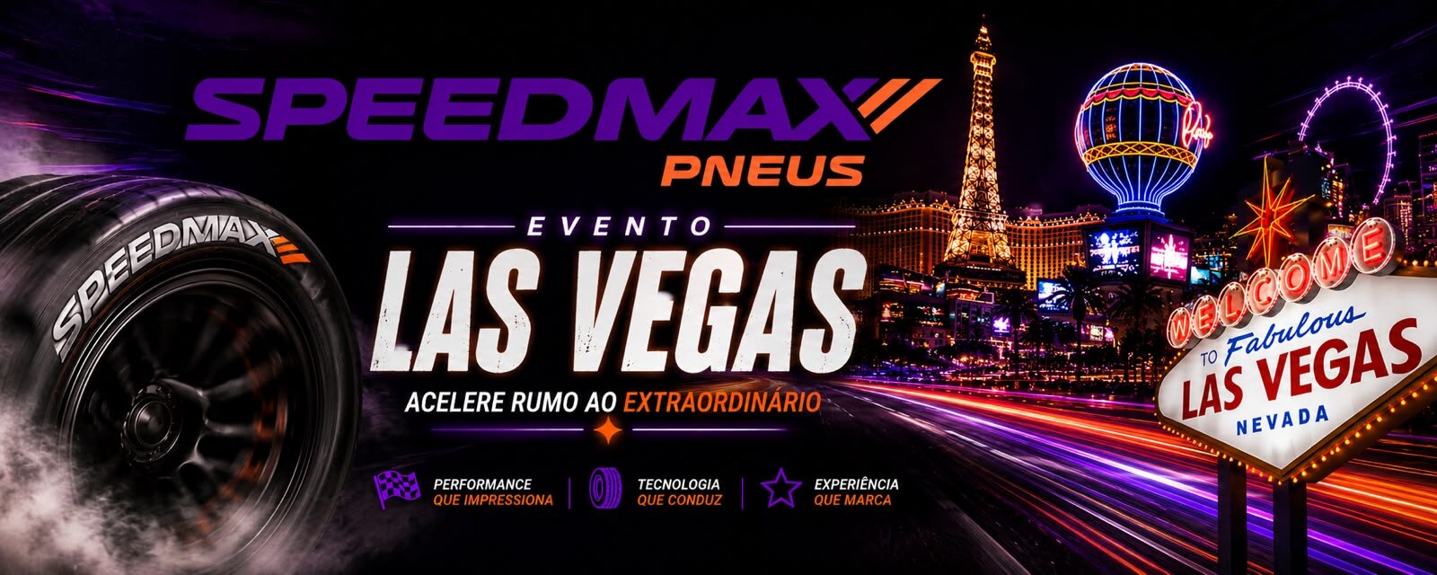 SpeedMax Pneus — Evento Las Vegas · NASCAR Weekend 2026